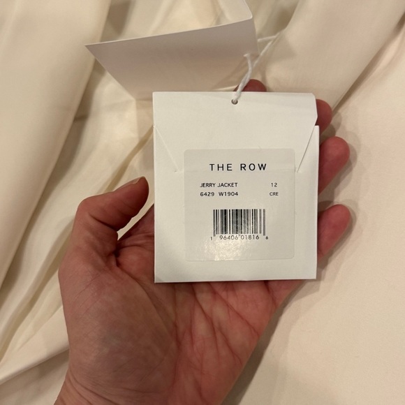 The Row Jerry Jacket in Wool Cream Blazer Size 12 NWT - Picture 10 of 16